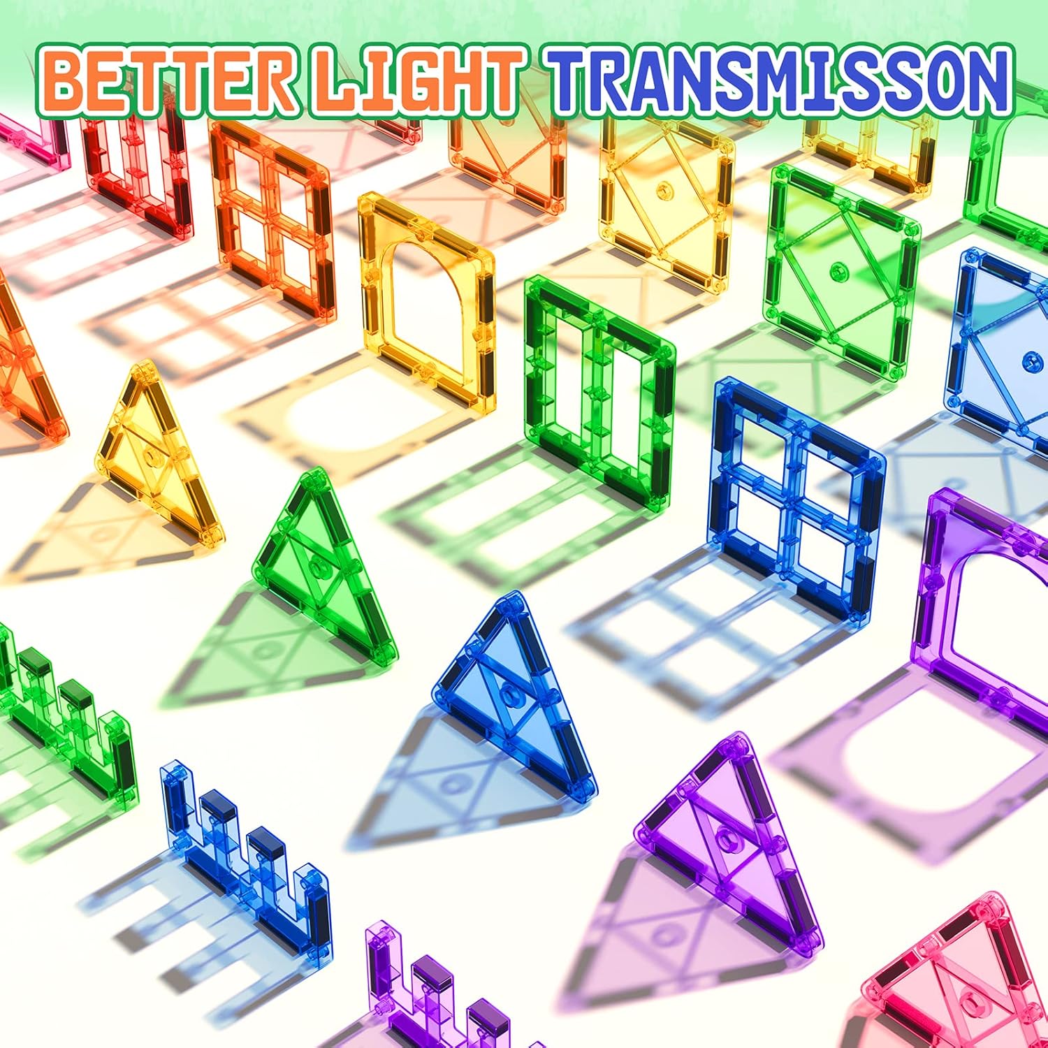 Magnetische Tegelblokken Montessori Speelgoed | Sensorisch Bouw- en Leerspeelgoed voor Peuters, Educatief Speelgoed voor Kinderen van 3 tot 8 jaar