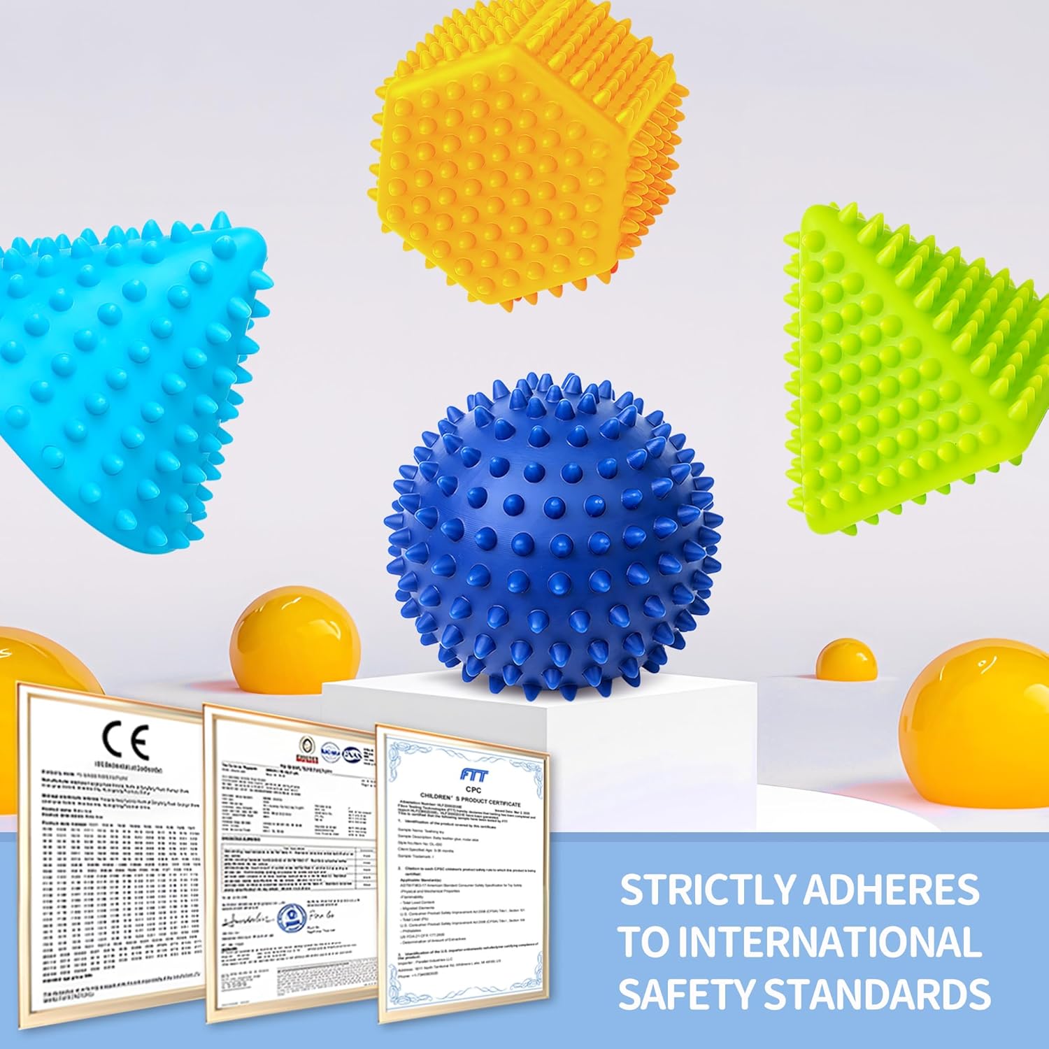 Sensorische Ballen voor Baby's 6-12 Maanden | Kleurrijk Tactiel Speelgoed | Sensorische Ontwikkeling