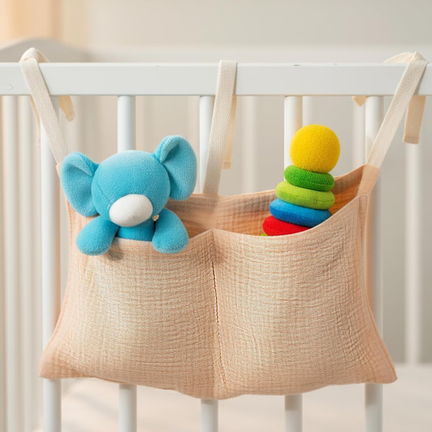 Baby Bedside Opbergzak | Luiertas Organizer, 2 Vakken