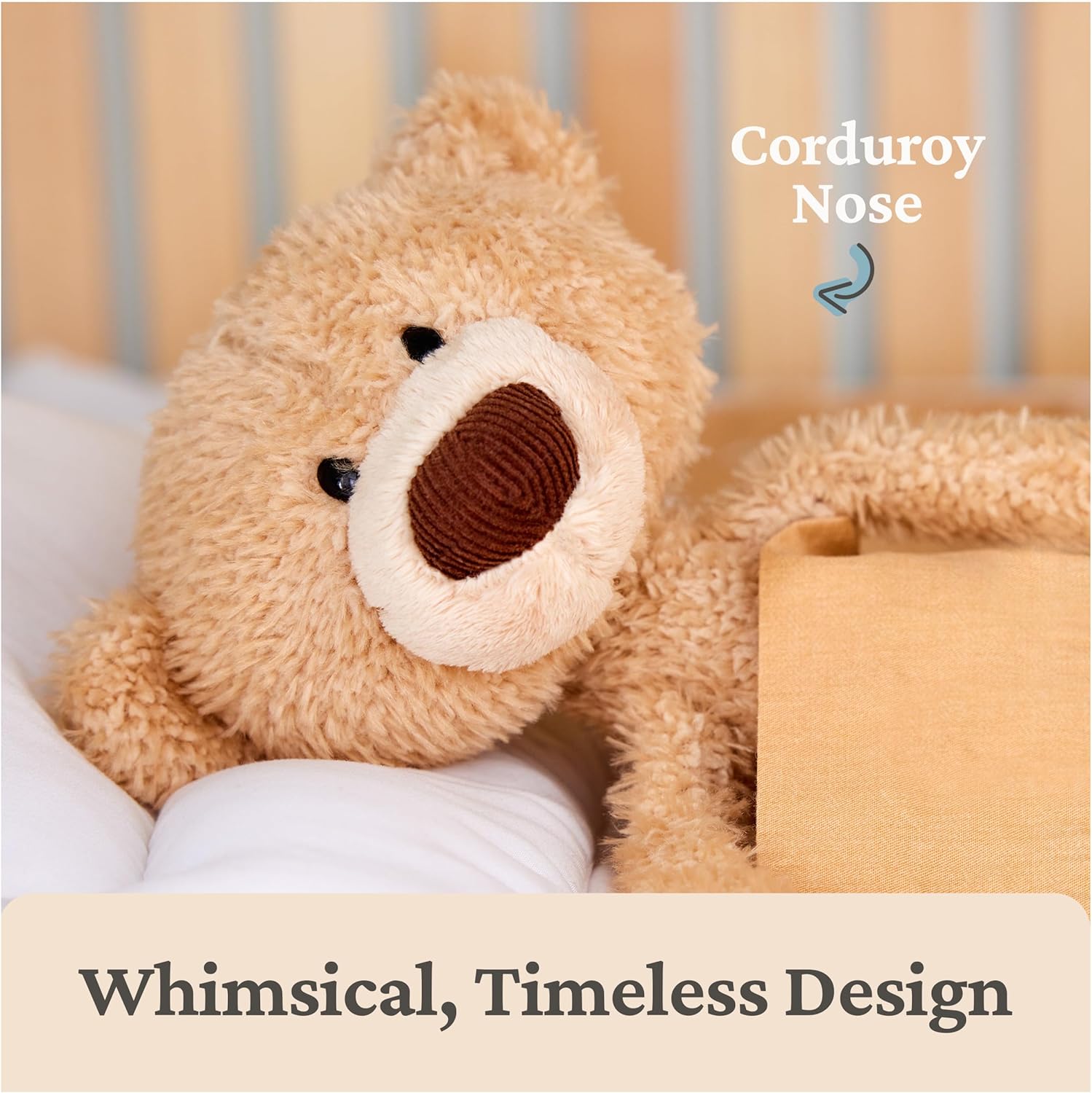 Knuffelbeer Toothpick | Klassiek 38 cm, Beige 1+ Jaar