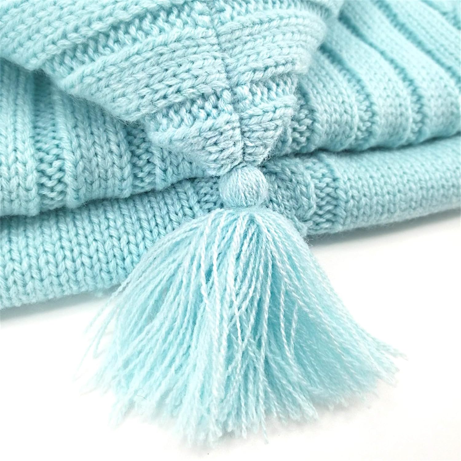 Gebreide baby wikkeldeken|Slaapzak 0-6 maanden voor kinderwagen