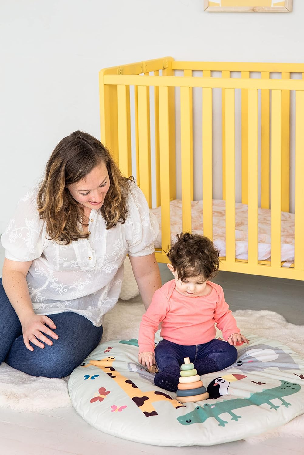 Kerst sneeuwpop stapeltoren | Houten educatief speelgoed