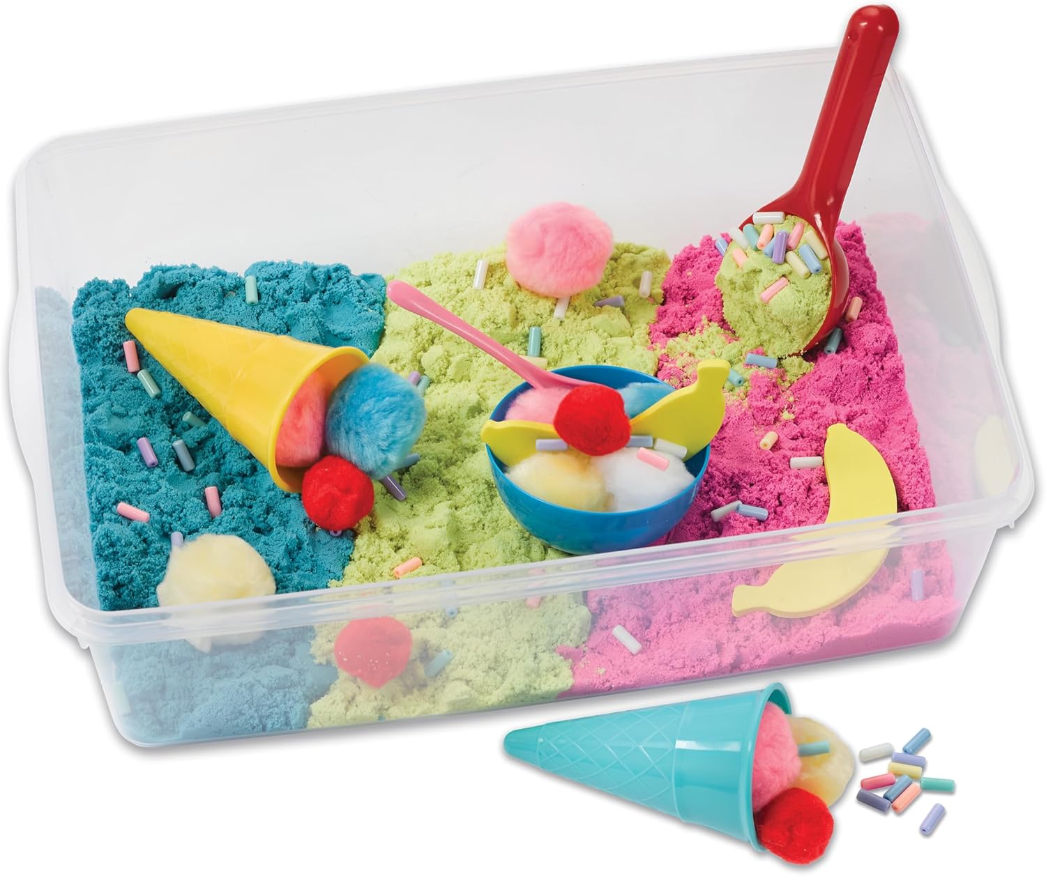 Sensory Bin Construction Zone Speelset | Graafmachine Speelgoed voor 3-5 Jaar Oud | Educatief Buitenspeelgoed en Activiteiten voor Kinderen