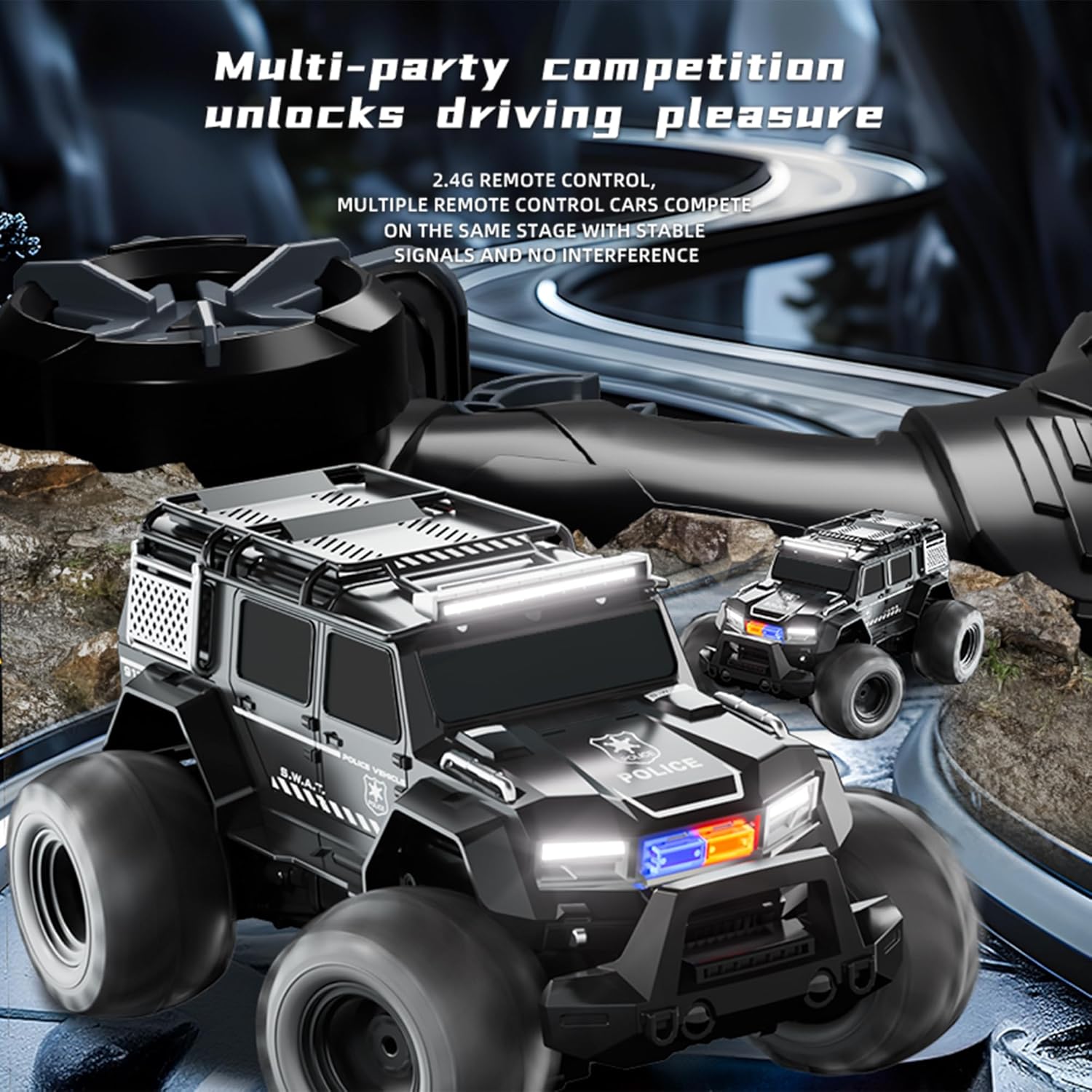 RC Monstertruck 1:16 | 4WD Waterdicht Offroad Auto Speelgoed Jongens 6-12 Jaar