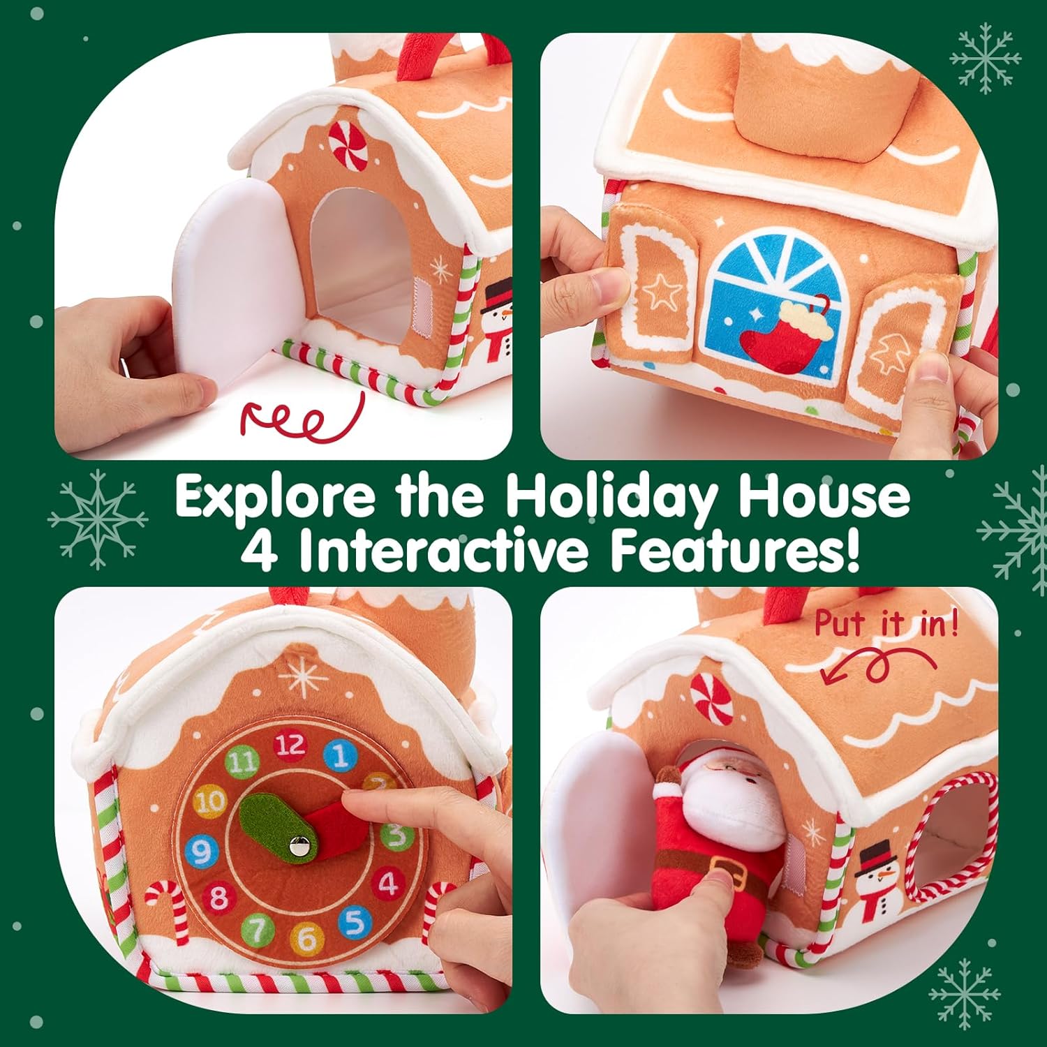 Baby kerst speelgoed set | Muzikaal & sensorisch 7-delig