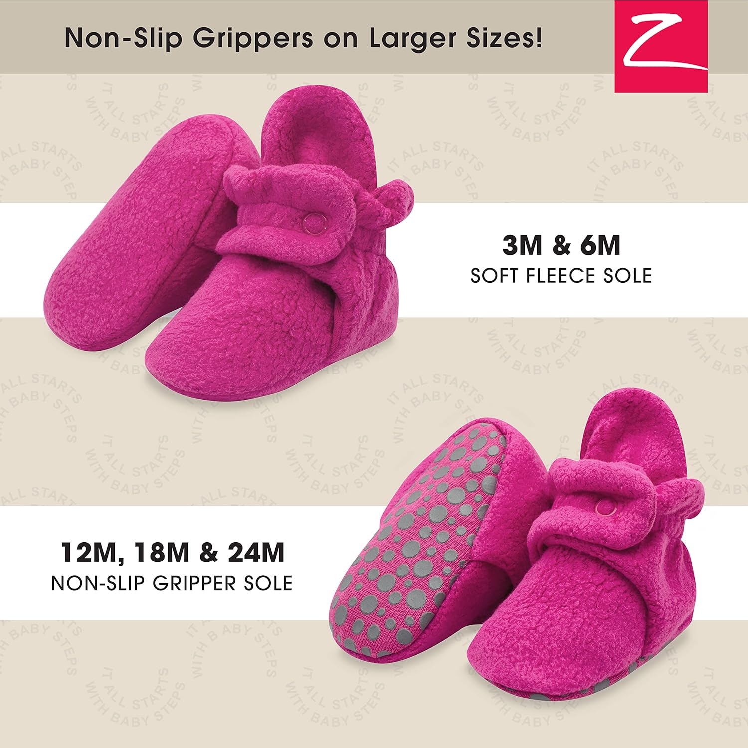 Uniseks Fleece Babylaarsjes | Babyschoentjes met twee drukknoopsluitingen voor pasgeborenen tot 24 maanden