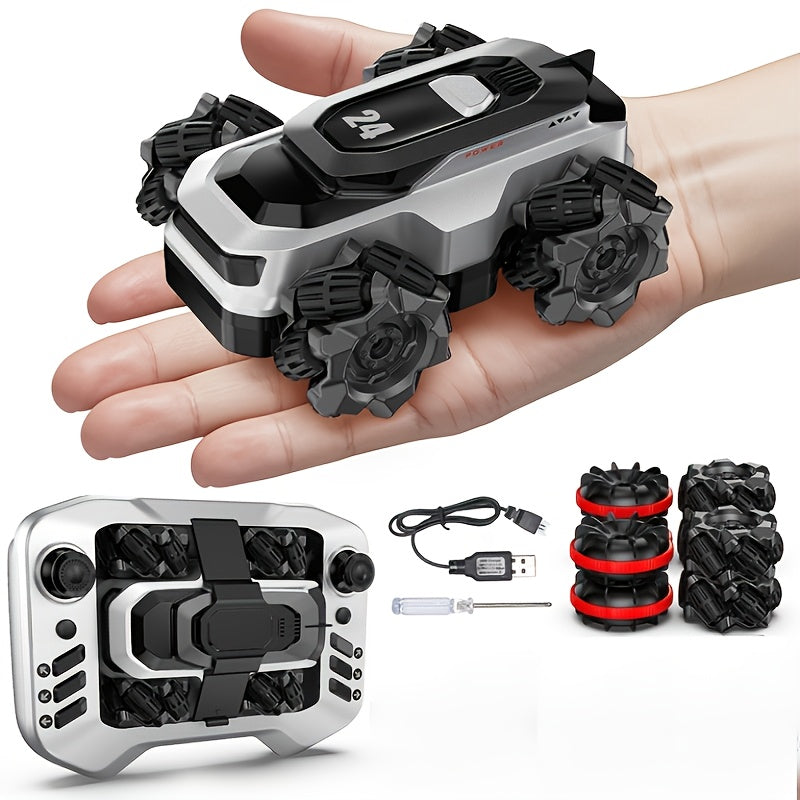 Amfibische Bestuurbare Stunt Auto voor Kinderen vanaf 6 Jaar | All-Terrain 4x4 Speelgoed voor Stoere Jongens en Meisjes | RC Truck Cadeau voor Buiten Spelen