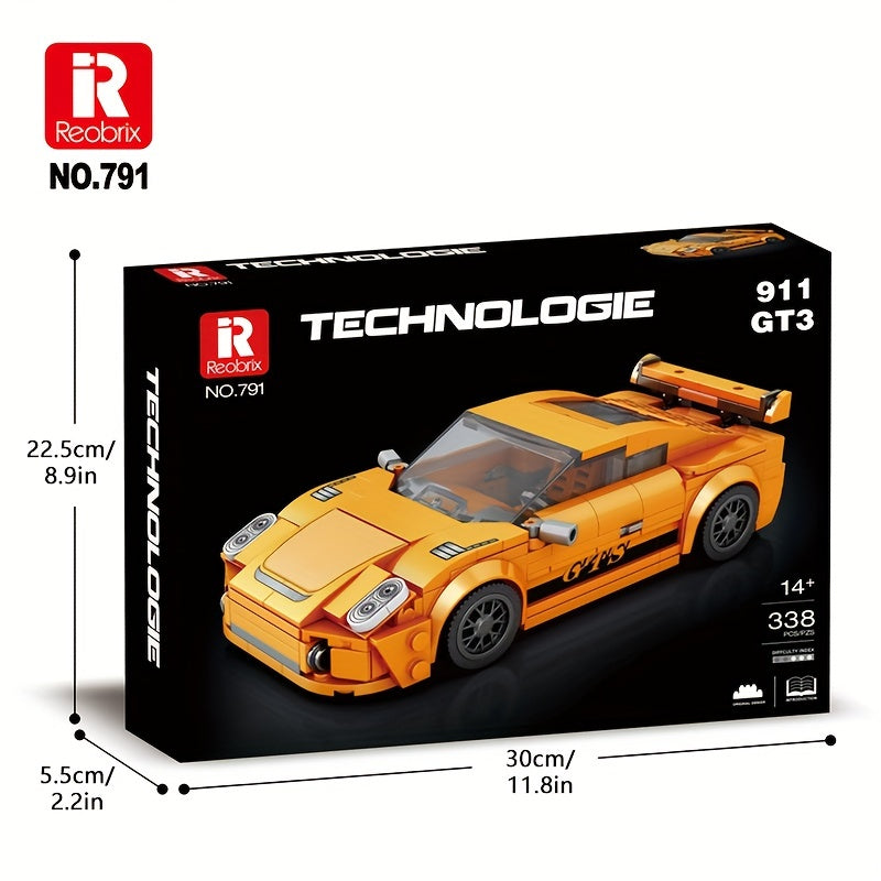 338-delige DIY raceauto bouwset - Kerstcadeau.