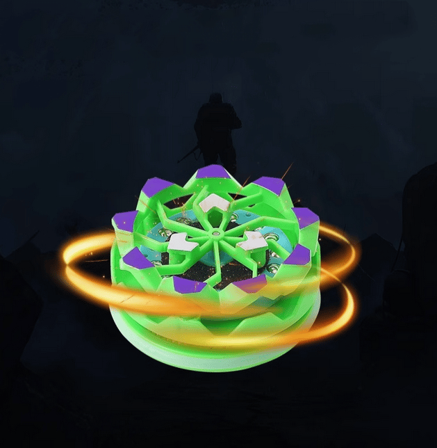 Vuurwerk Gyroscoop Speelgoed | Draaiend lichtgevend kinderspeelgoed