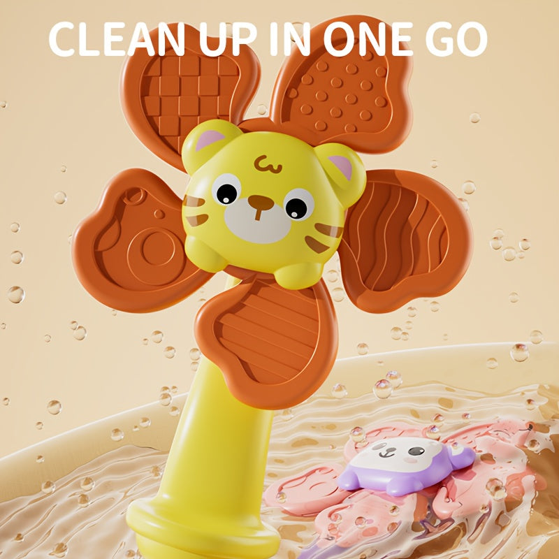 Sensorische Spinner met Zuignap voor Baby en Peuter - Draaiend Windmolen Speelgoed voor Jongens en Meisjes - Ideaal Reisspeelgoed voor Kinderen vanaf 0 Jaar