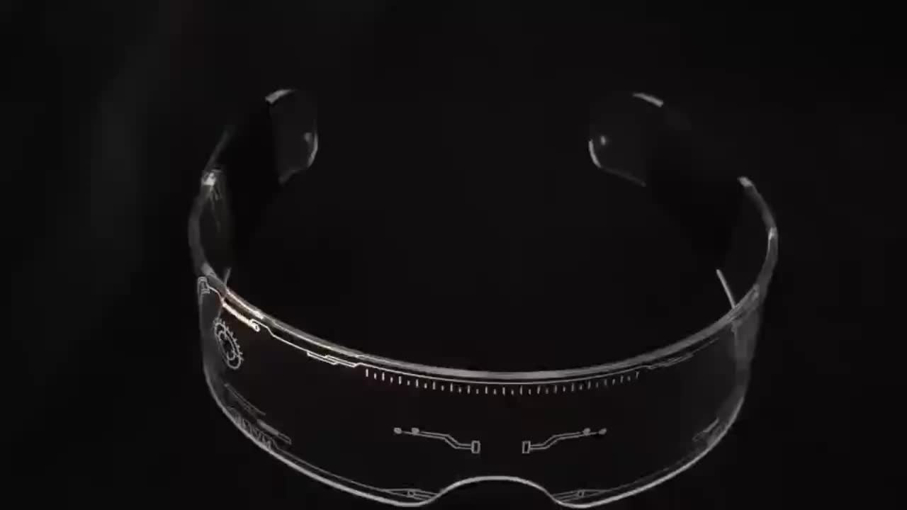 LED bril punk stijl | 7 kleuren lichtgevende feestbril, coole gadget
