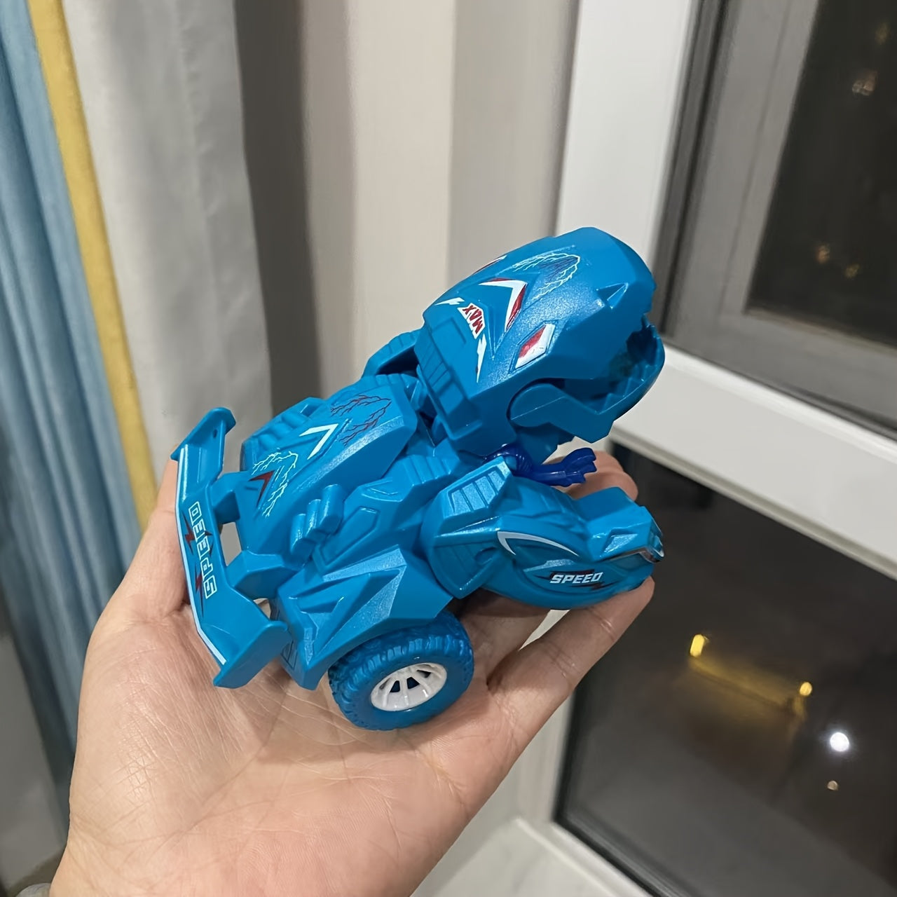 Transformerende Dino Auto | 2-in-1 Automatische Dinosaurussen Speelgoedauto voor Kinderen