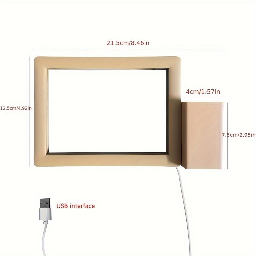 USB-Aangedreven 3D LED Nachtlampje | Herschrijftbaar Berichtbord, Perfect voor Cadeaus