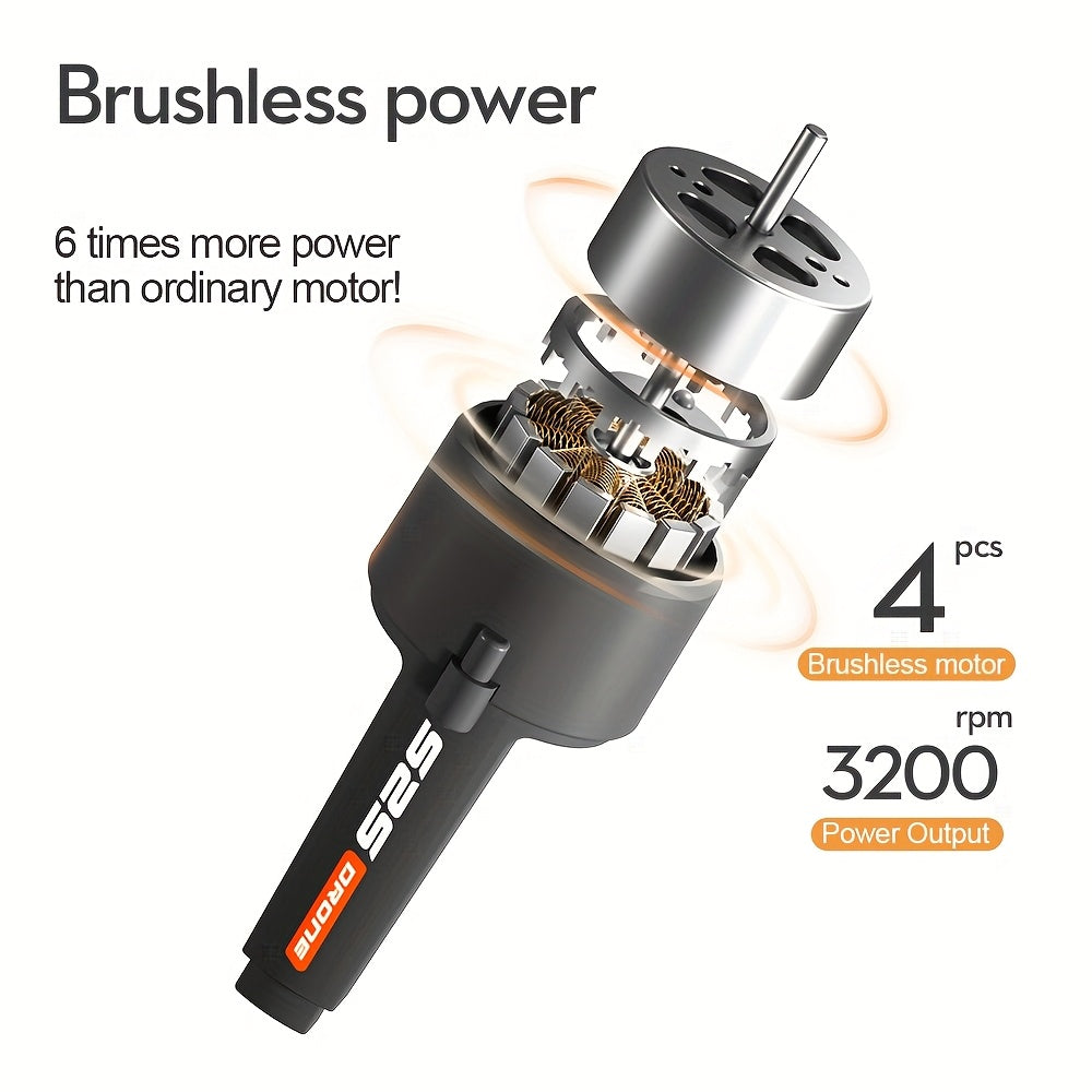 Opvouwbare Drone met Grote Accu | 360° Obstacle Avoidance & Hover Stabilisatie | Binnen & Buiten Vliegen 15-20 Min