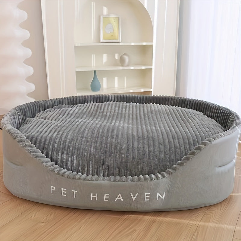 Luxe Pluche Hondenmand voor Extra Kleine Honden - Comfortabel en Wasbaar Hondenkussen van Polyester - Duurzame Grijze Mand voor Alle Seizoenen