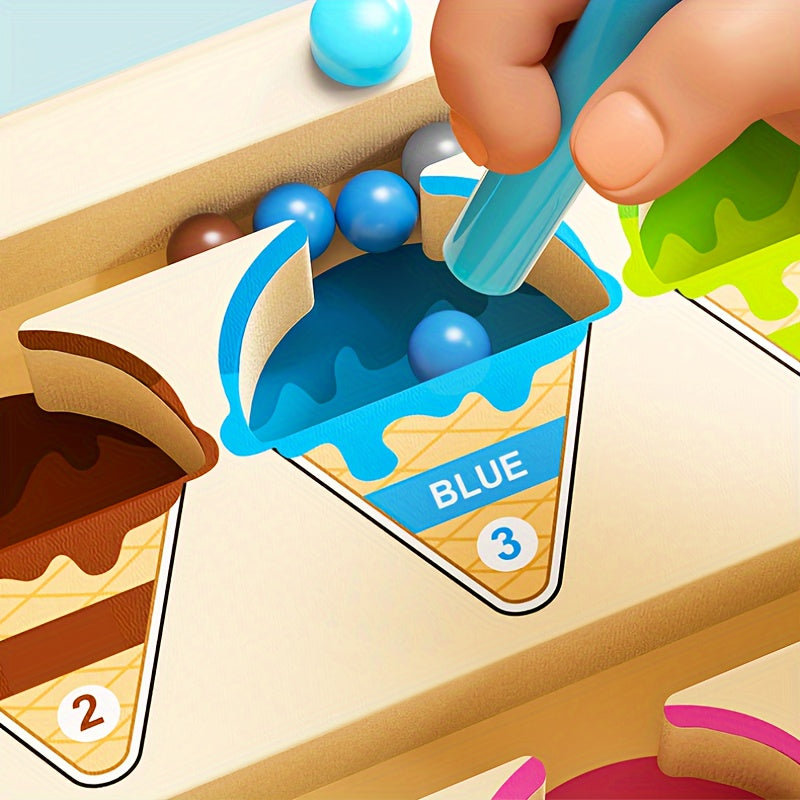 Houten Doolhofpuzzel – Kleur- en Rekentraining Educatief Speelgoed vanaf 3 Jaar