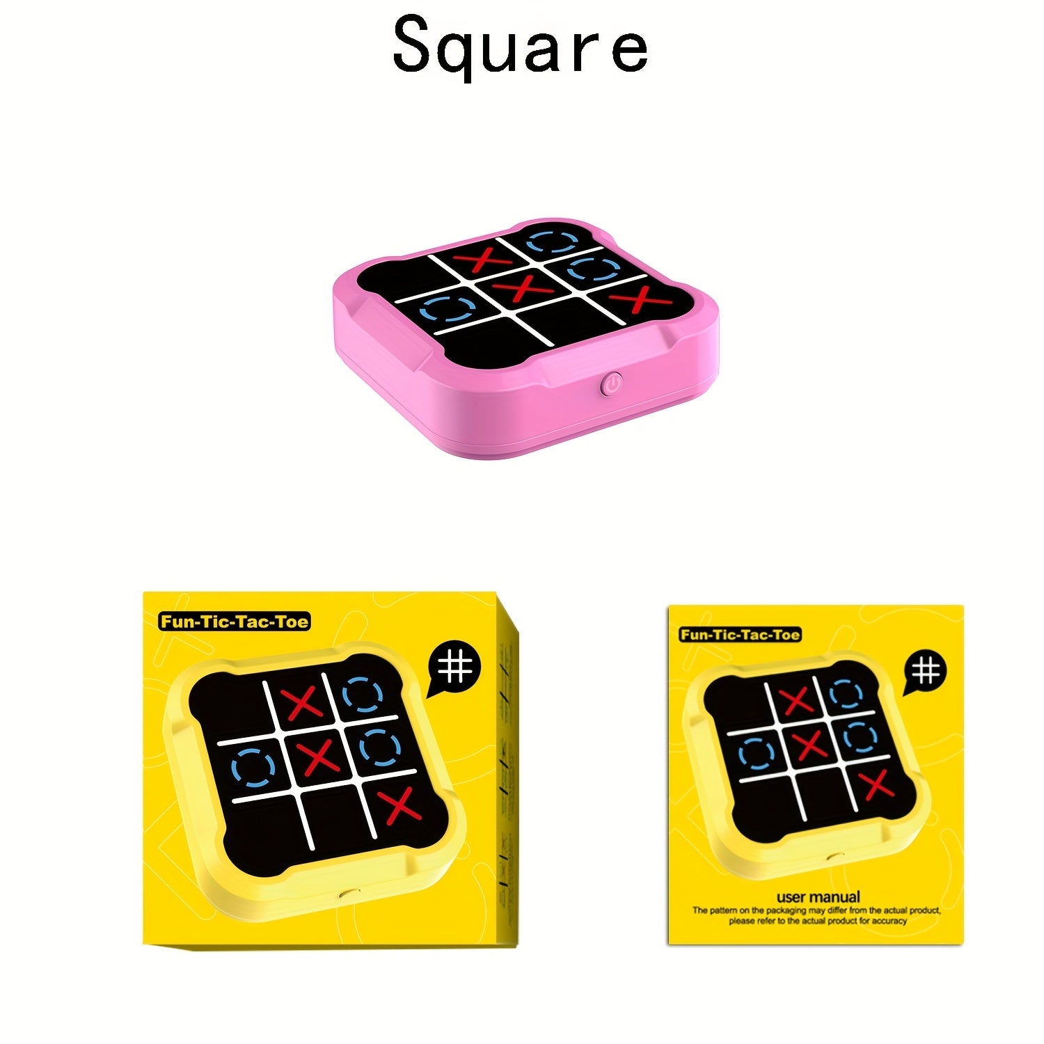 Mini Handheld Spelconsole – 4-in-1 IQ Puzzelspel voor Geheugentraining en Reizen