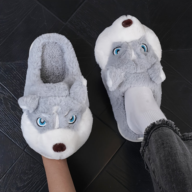 Pluche Husky Pantoffels voor Dames & Heren – Zacht, Warm en Duurzaam