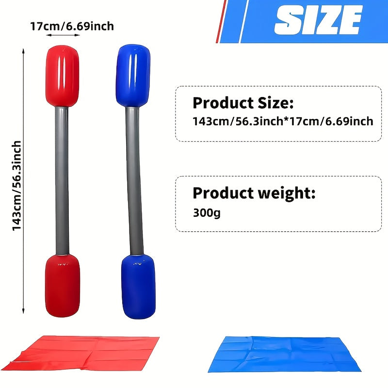Opblaasbare Speelset met Evenwichtsstok & Mat – Leuk voor Tuin, Strand of Teamspellen, Familiecadeau