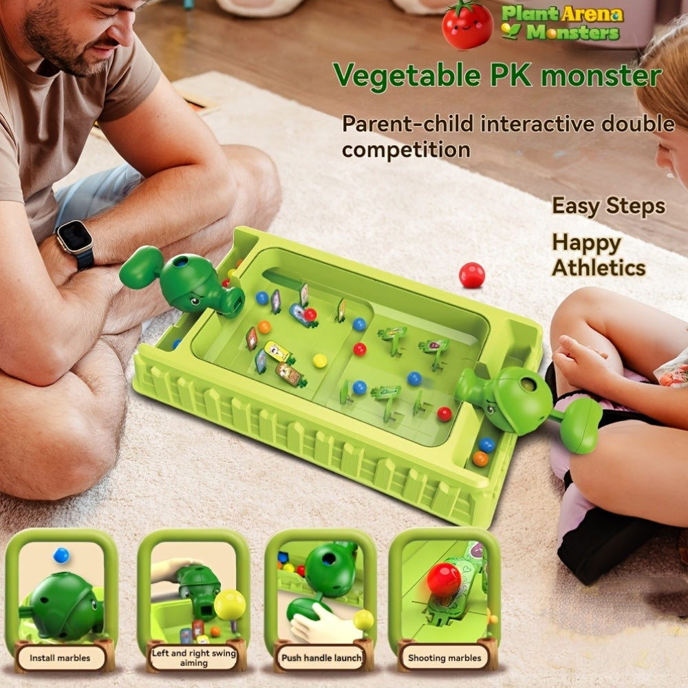 Tafel Schietspel | Interactief 2-Speler Knikkerspel, Educatief Denkspel