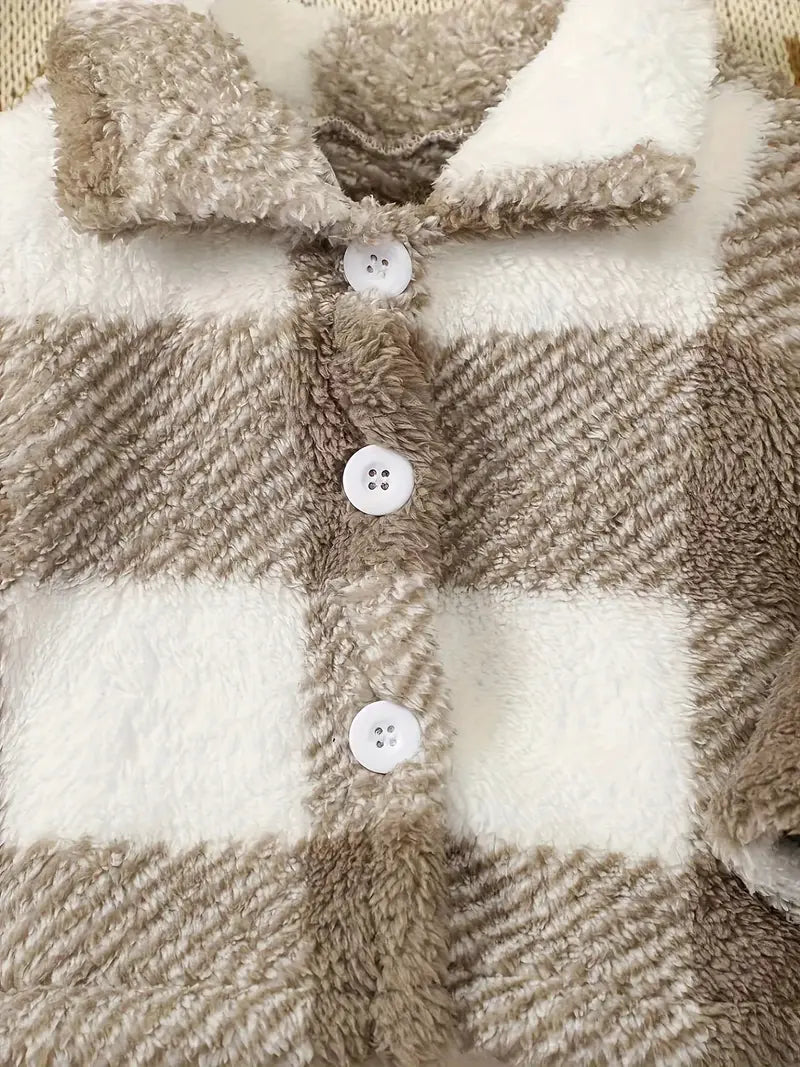 Baby Warme Casual Jas l Herfstjas met Knopen voor Jongen l 6, 9, 12, 18, 24 Maanden
