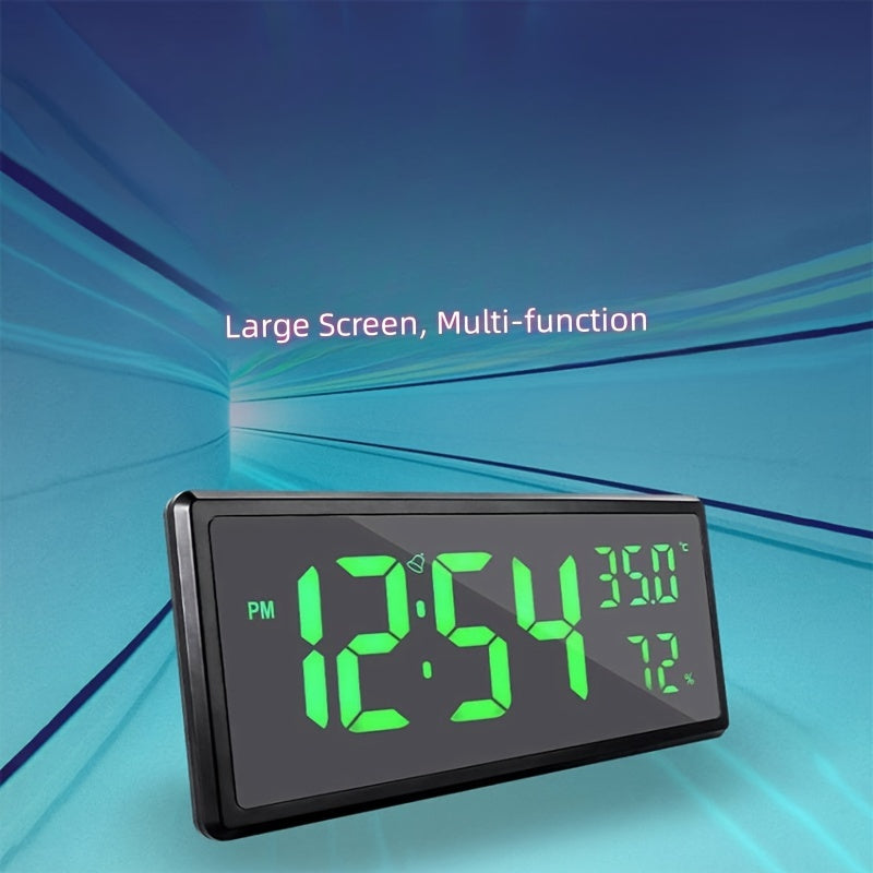 Digitale LED Wandklok Groot Scherm | USB Aangedreven Klok voor Slaapkamer of Woonkamer