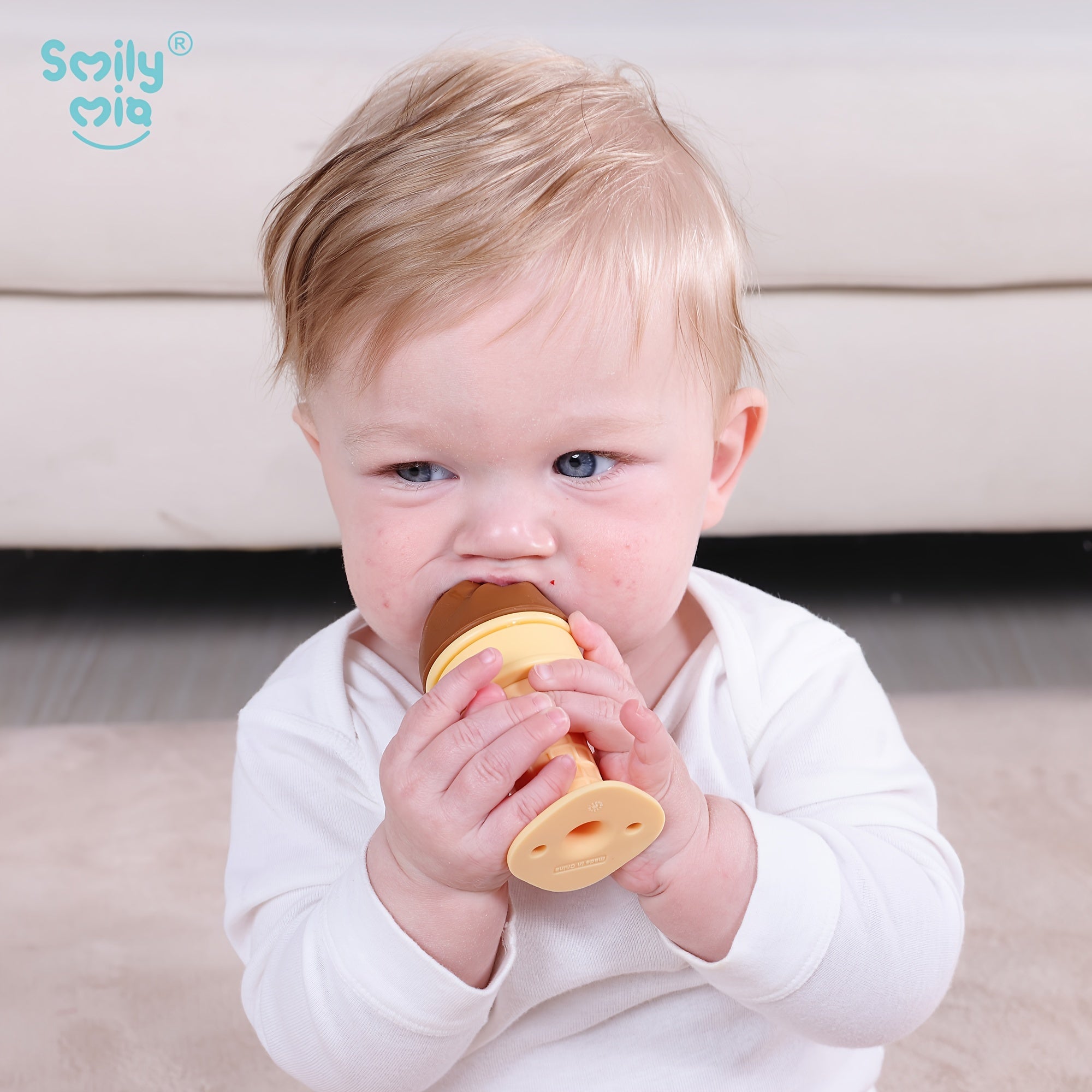 Verkoelende IJsje Bijtring voor Baby's vanaf 3 Maanden - Invriesbaar Siliconen Bijtspeeltje voor Jongens en Meisjes - Pijnverlichting bij Doorkomende Tandjes