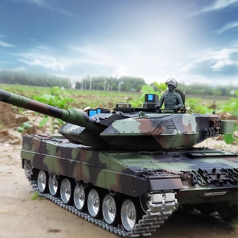 1/16 RC Tank met Infrarood Afstandsbediening | Realistische Beweging, Metalen Schommelarm, Torsiestangophanging en Hoge Snelheid Sturen - Compatibel voor Militaire Simulatie, Spelletjes en Verzamelaars