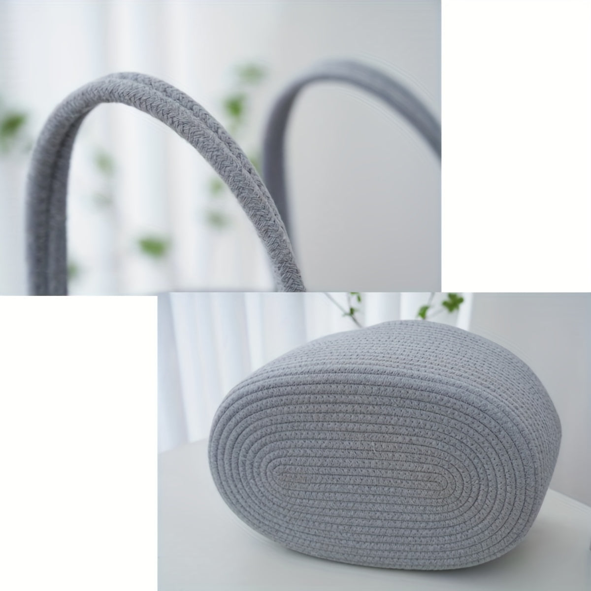 Geweven Opbergmand | 3 Compartimenten Draagbare Opbergmand | Fles- en Luier Organiser voor Moeder en Baby | Badkamer Opbergmand voor Zwembad Accessoires