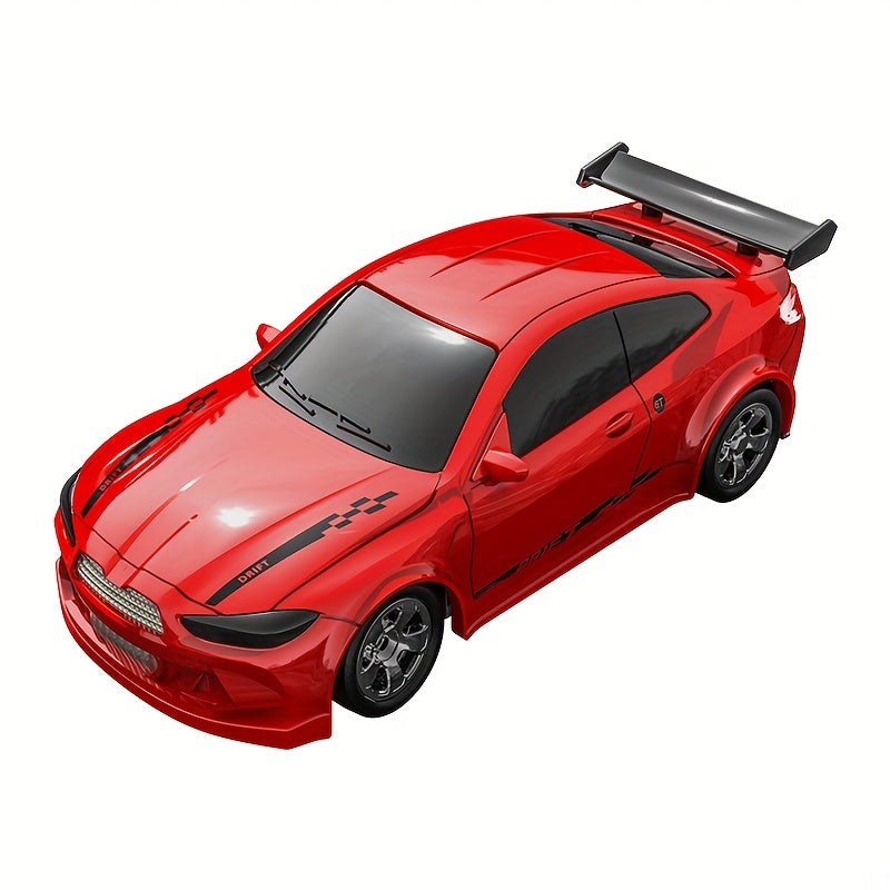 Mini 4WD RC Auto – Drift Racewagen met Lichten, Type-C Opladen, Cadeau 3+