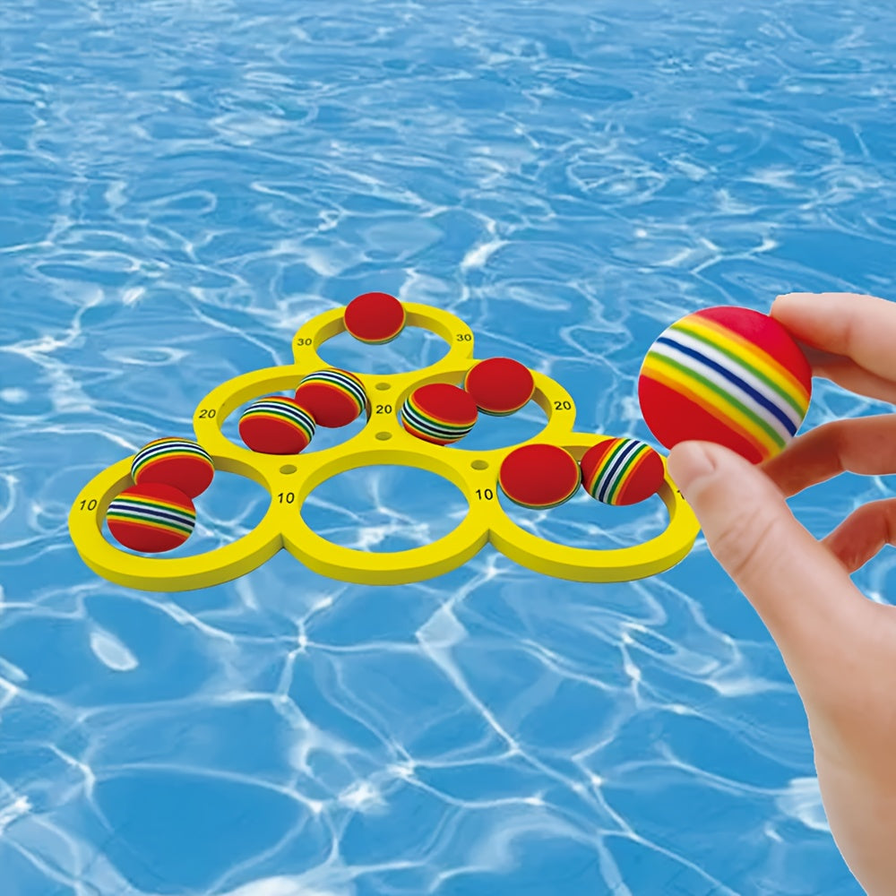 Drijvend Watergooi Spel | Opblaasbaar Zwembadspel voor Familieplezier