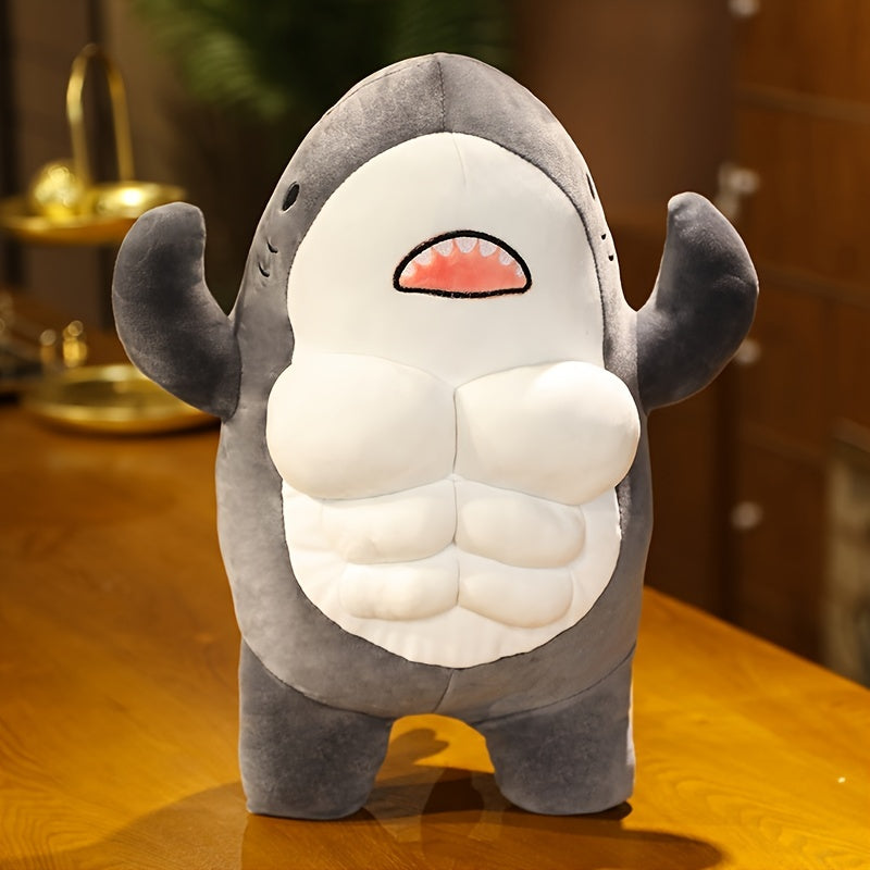 Zachte Blauwe Haai Knuffel 45cm | Schattig Walvis Kussen Speelgoed | Cadeau voor Verjaardagen & Feestdagen