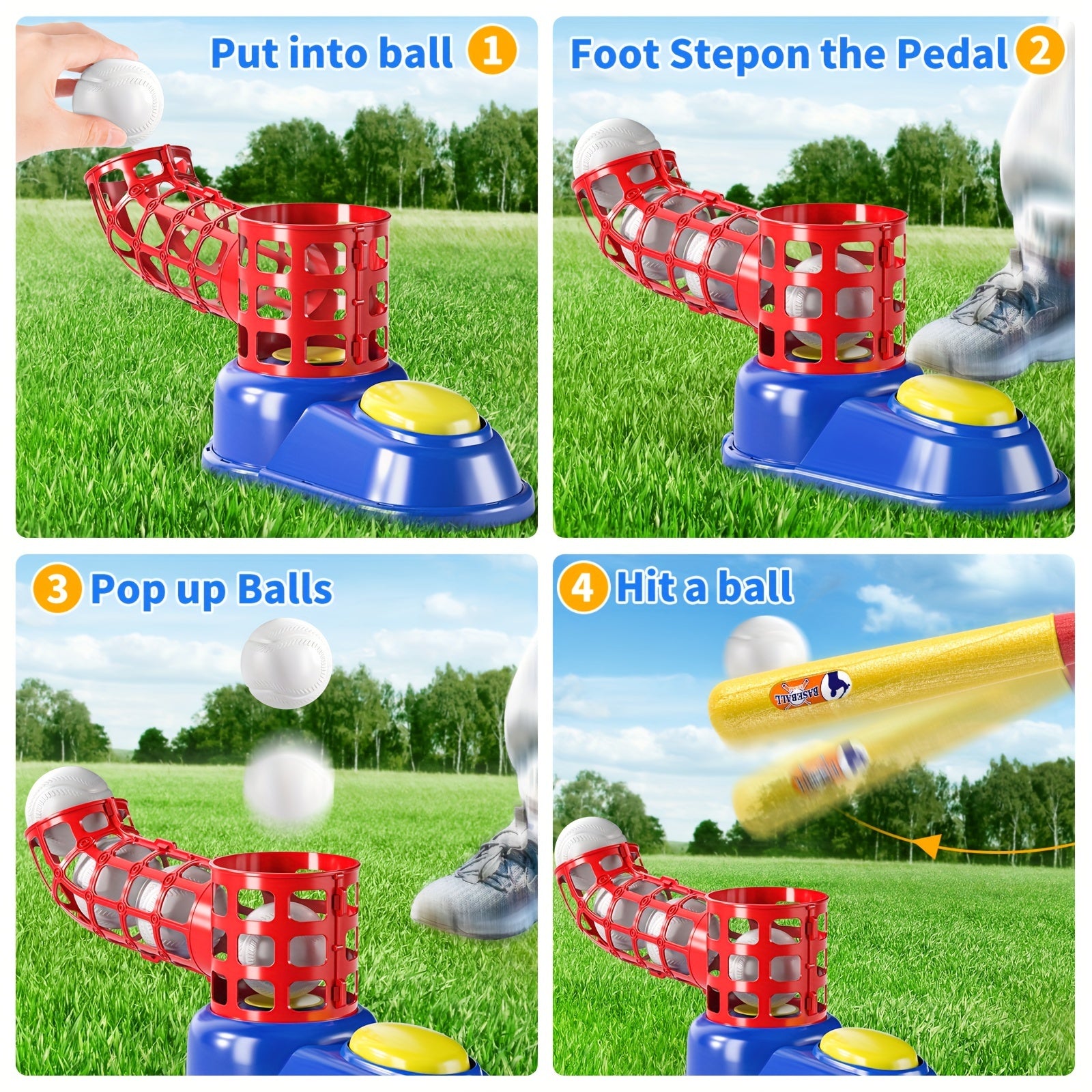 2-in-1 T-Ball Set met 10 Ballen | Outdoor Sport Speelgoed