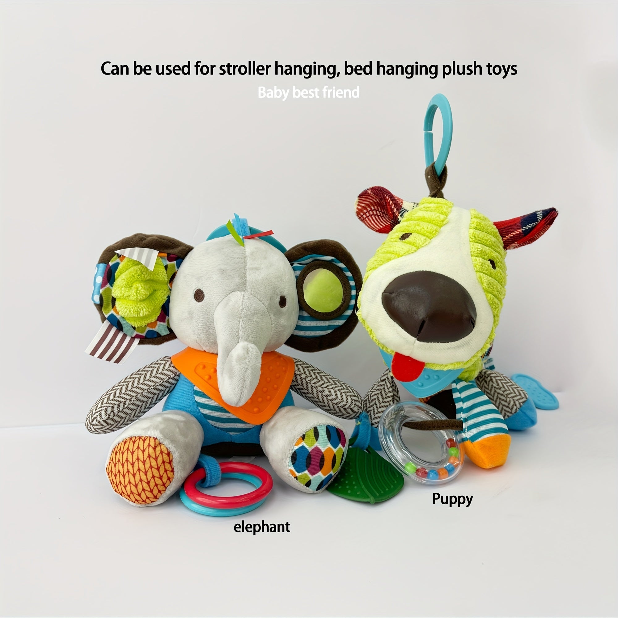 Dierenvormig Baby Pluchen Speeltje | Sensorische Pop als Kerstcadeau voor Baby's 0-3 Jaar