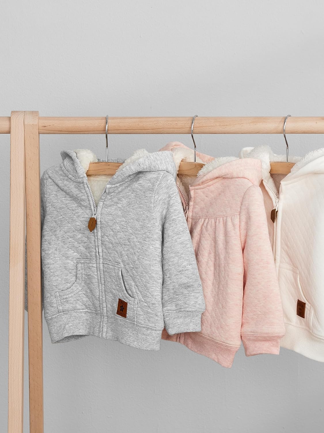 Baby Gevoerde Sweaterjas met Sherpa Voering | Kinder Hoodie Met Kleine Oortjes Outfit Set