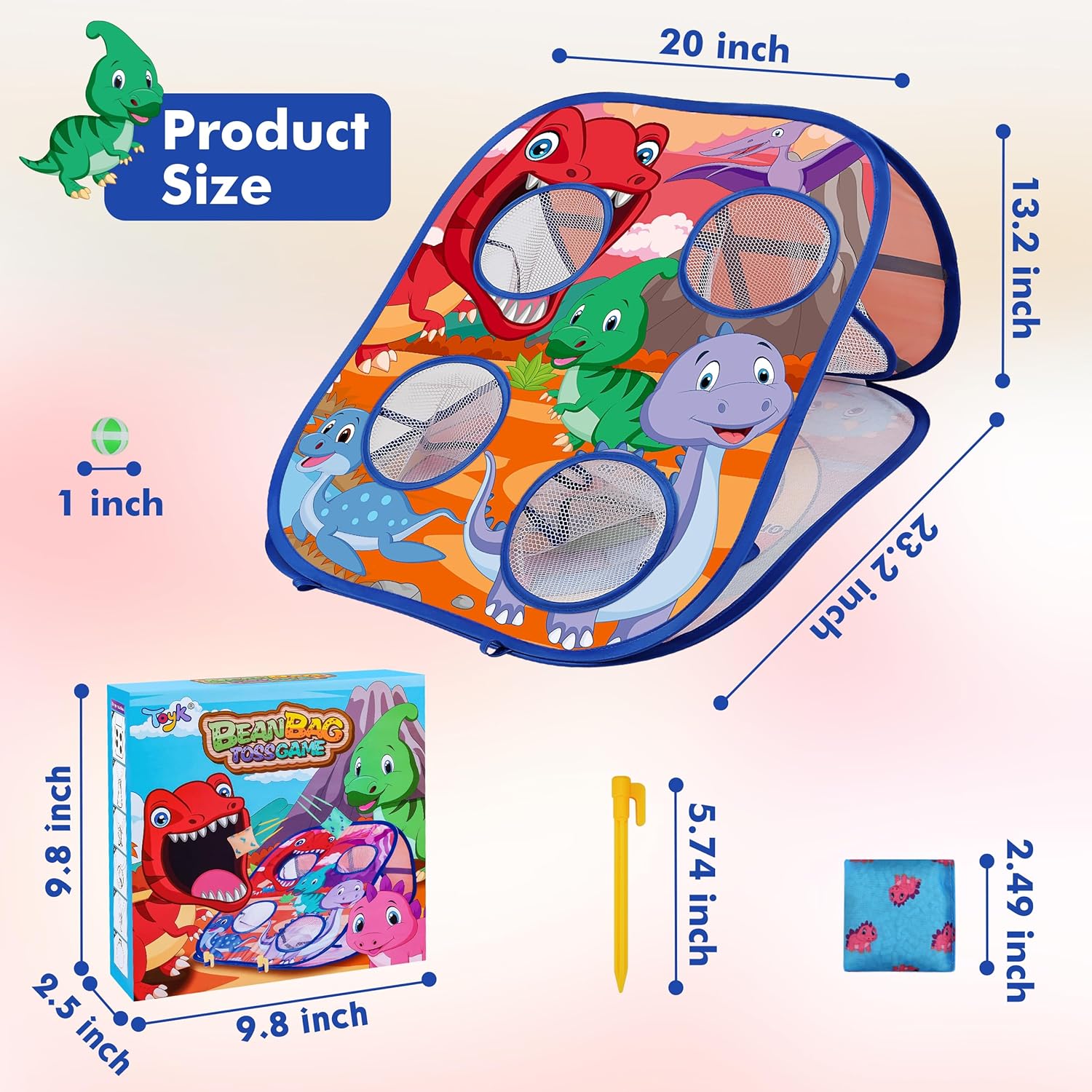 Dieren werp spel | bean bag toss buitenspel voor kinderen & familiefeest 3-6 jaar