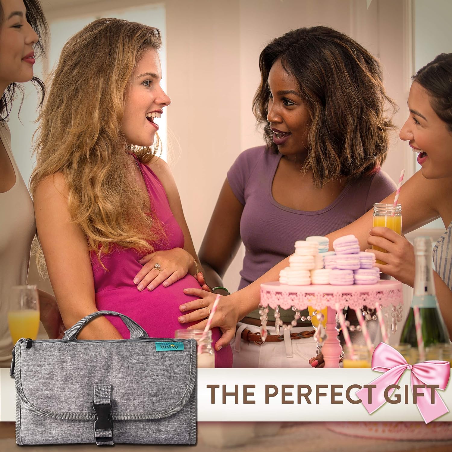 Draagbaar Verschoonmatje – Reisset met Doekjesvak | Baby Cadeau