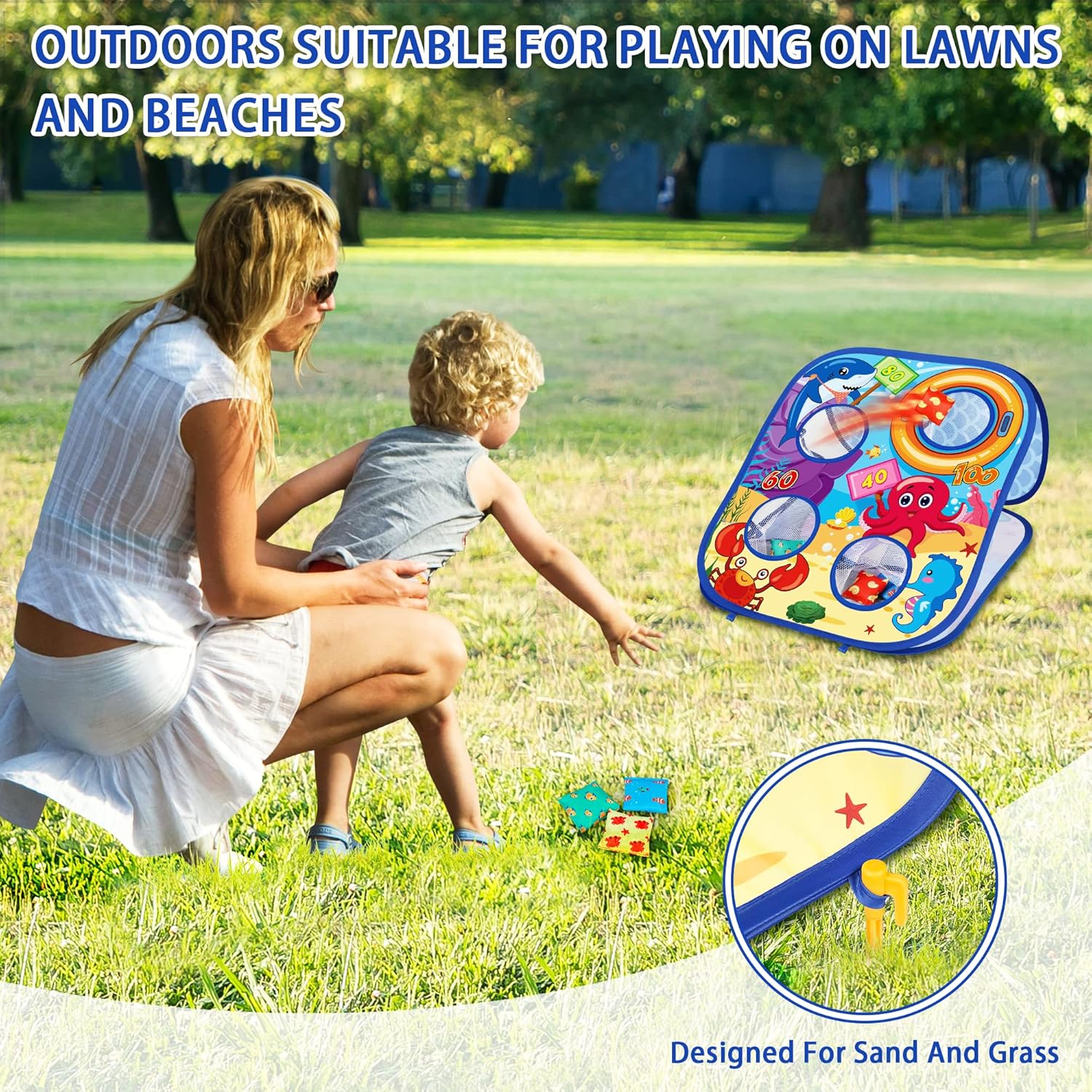 Dieren werp spel | bean bag toss buitenspel voor kinderen & familiefeest 3-6 jaar
