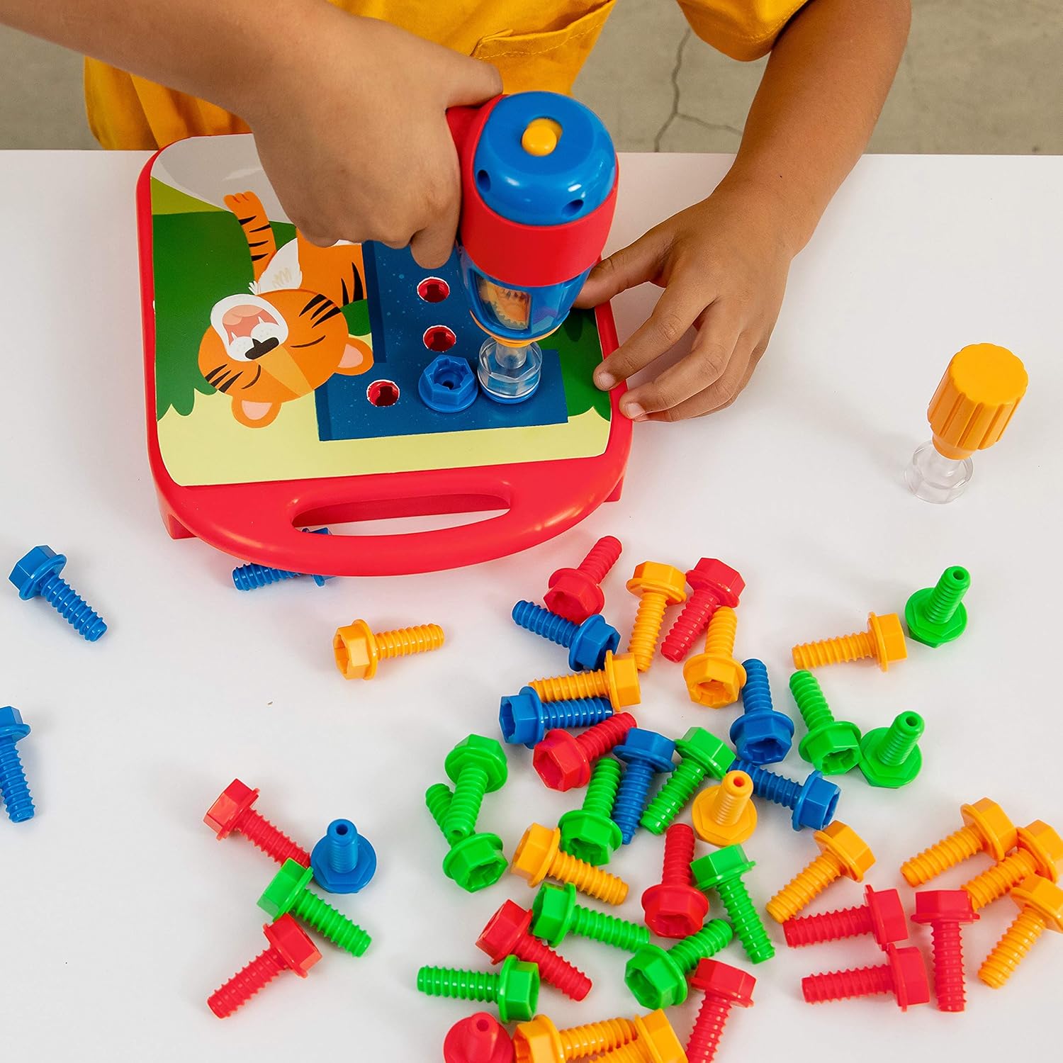 Educatief Boor Speelgoed 3+ | Leer ABC & 123 | 90-delige Set met Kinderboormachine