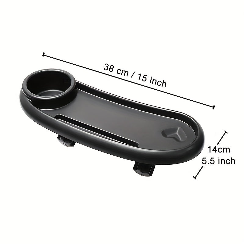 3-in-1 Kinderwagenbekerhouder | Universele Kinderwagenaccessoires met Telefoonhouder en Snacklade