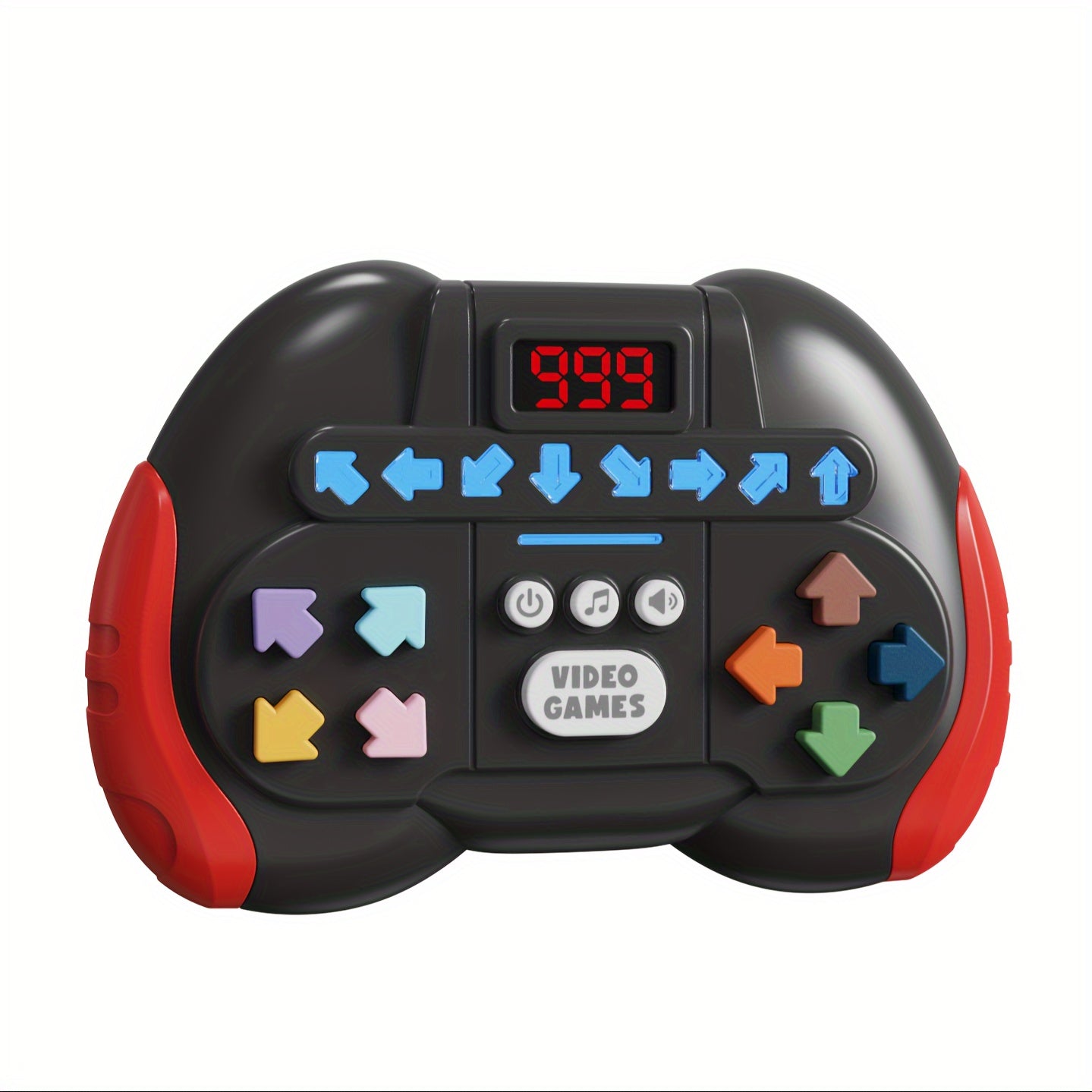 Ritme dans snelheid drukspel console | Creatief elektronisch huisdierenspeelgoed, werkt op batterijen (AAA), stressverlichting en denkoefening, ideaal cadeau voor kinderen tijdens feestdagen en kerst, verkrijgbaar in rood, geel en blauw.