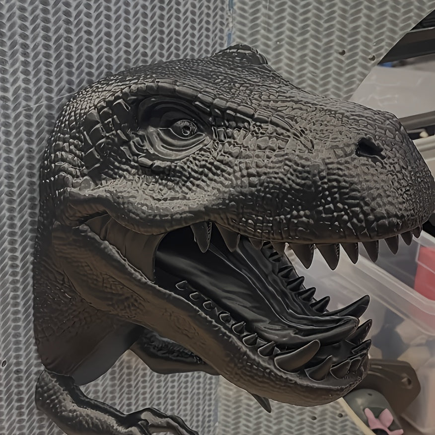 Stoere 3D Geprinte T-Rex Muurdecoratie voor Jongens en Mannen - Roze Dinosaurus Kunstwerk voor Kinderkamer, Kantoor of als Cadeau voor Vaderdag en Halloween