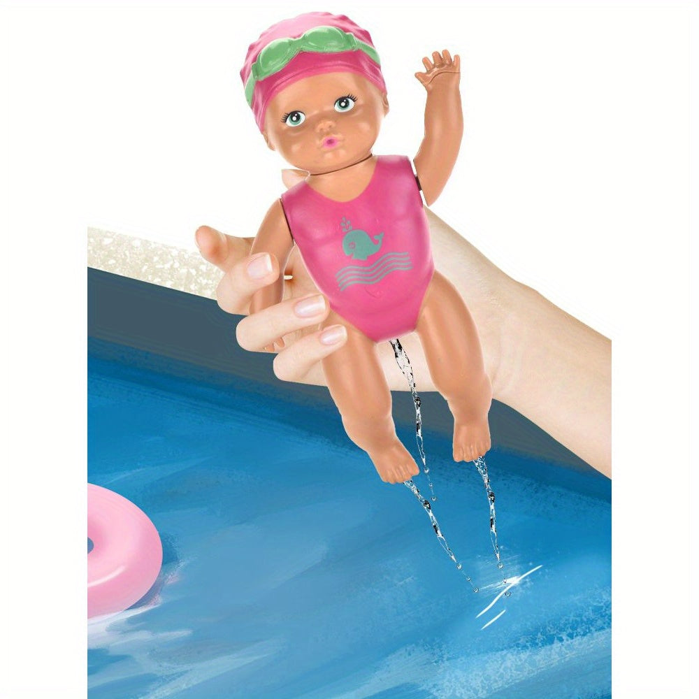 Opwind zwem pop roze | Bad speelgoed voor kinderen