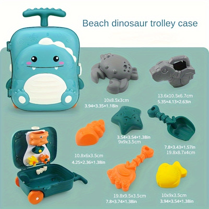 Walvis Strand Speelgoed Set voor Kinderen – 8-delig met Schepjes & Gieter in Kofferset | Vanaf 12 Maanden