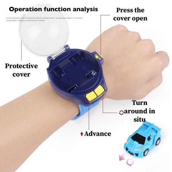 Mini RC Auto Horloge – Speelgoed voor Kinderen met Afstandsbediening