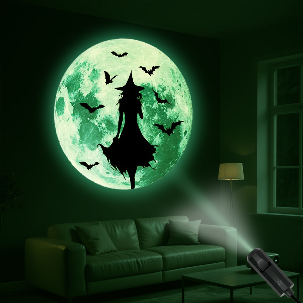 Halloween LED projectielamp - draagbare USB lamp, binnen & buiten decoratie