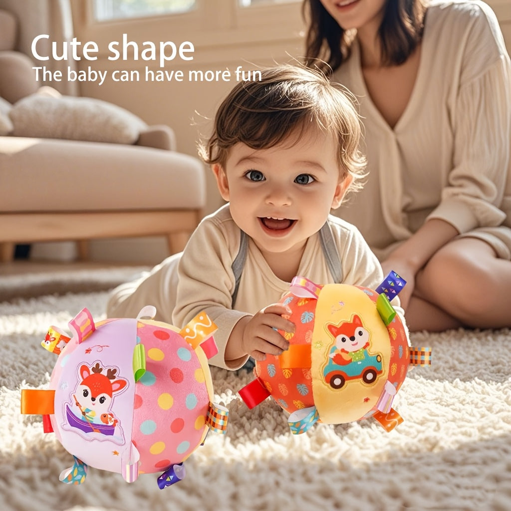 Babygrijpbal|Zachte pluche rammelaar – Baby cadeau