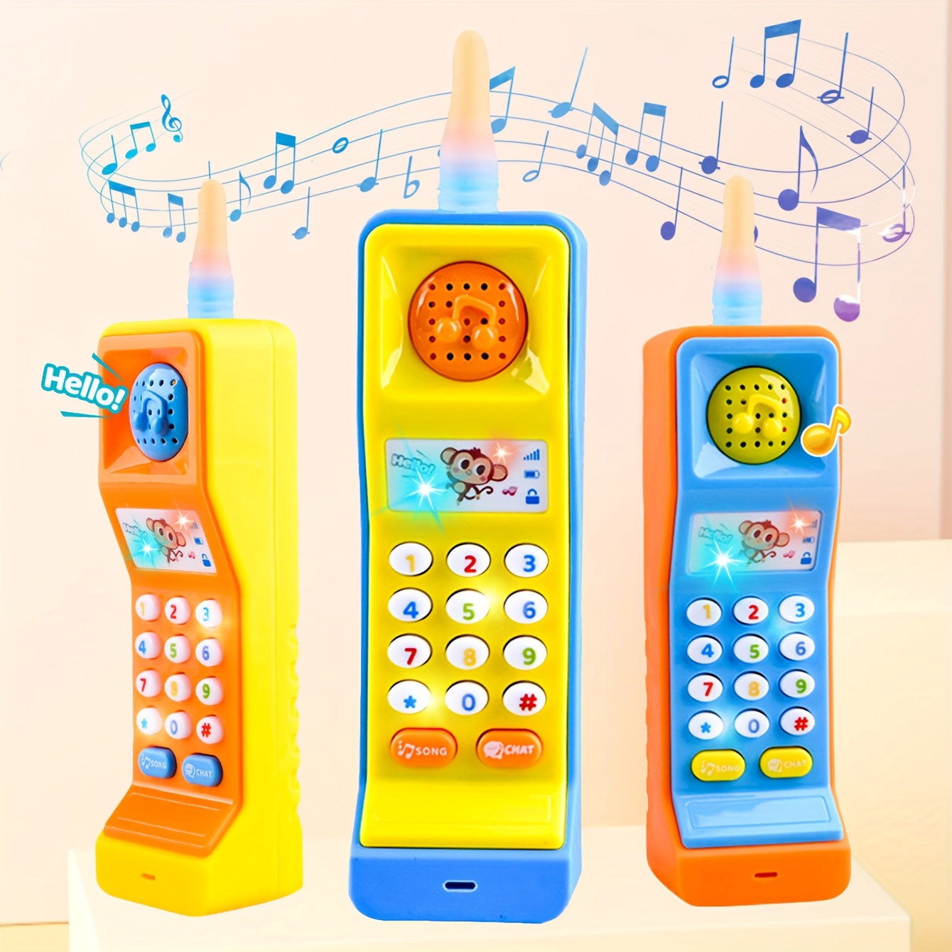 Kinder telefoon speelgoed | Muzikaal educatief speelgoed