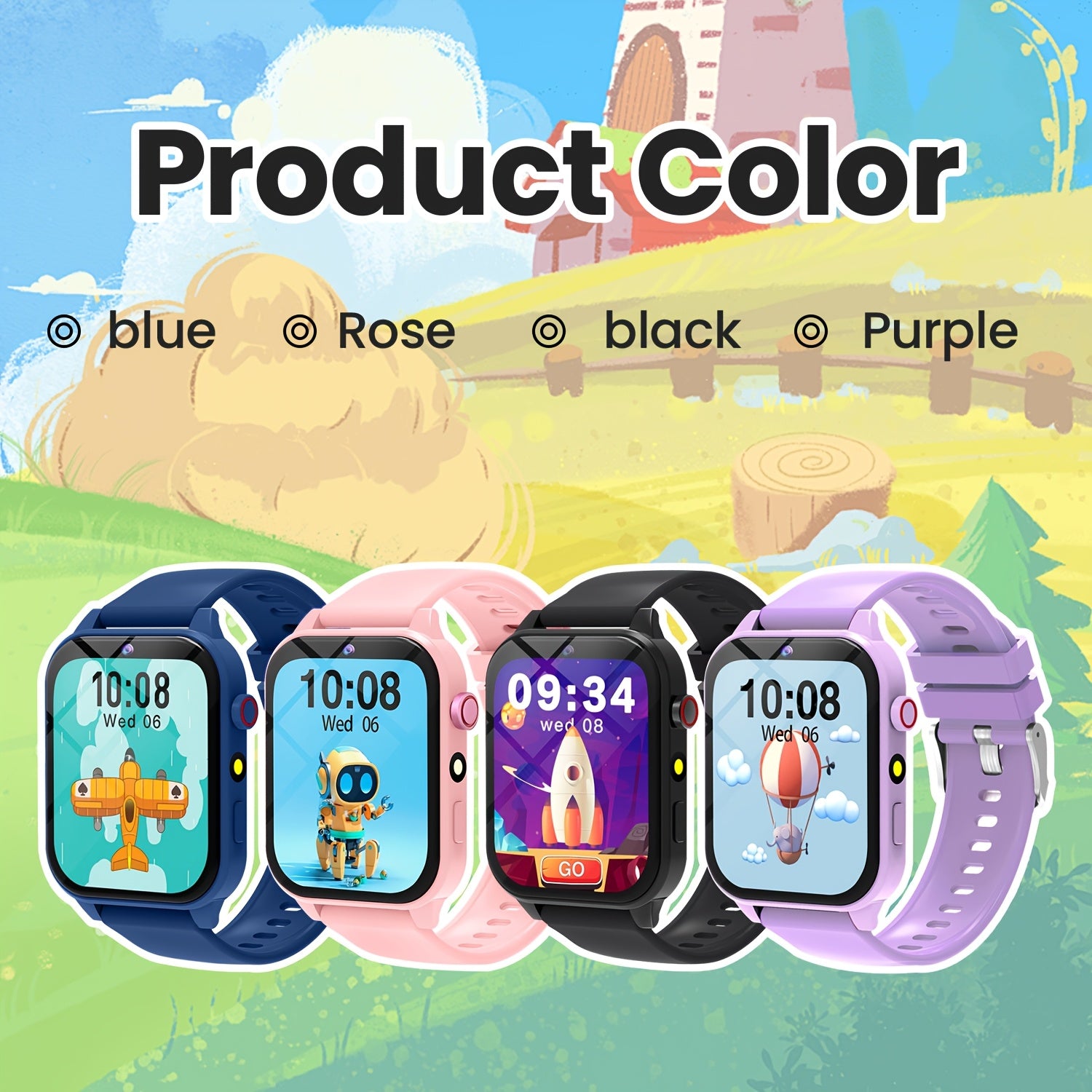 Educatieve Smartwatch voor Kinderen | HD Camera, 18 Spellen & Videorecorder – USB Oplaadbaar Cadeau voor 6-12 Jaar
