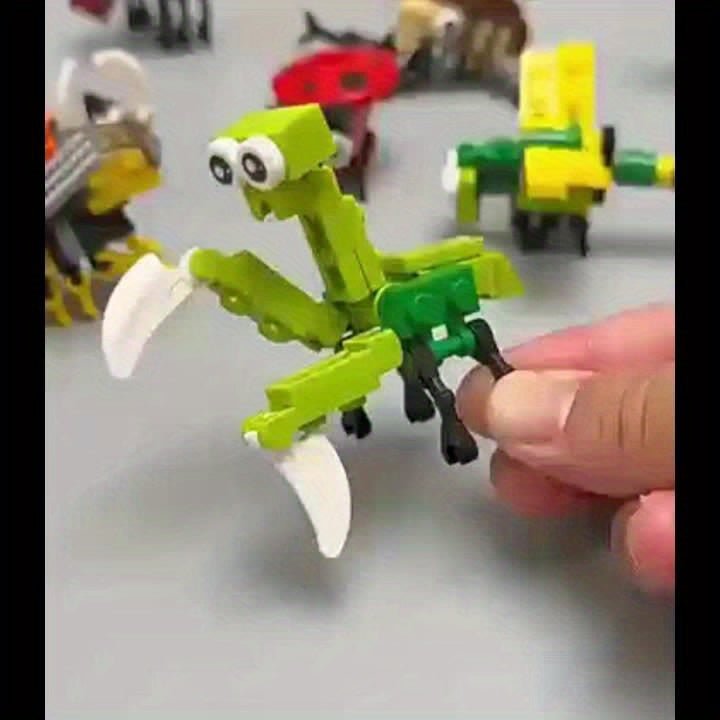 12-delige insecten bouwstenen - educatief speelgoed met kleine deeltjes dieren modellen | creatief & interactief